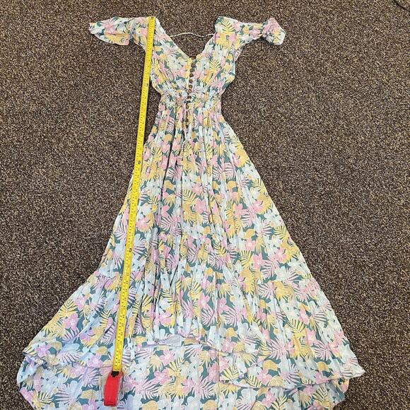 Tiare Hawaii New Moon Maxi Dress Floral Print One Size M/L Tropics Tosca - Picture 11 of 13